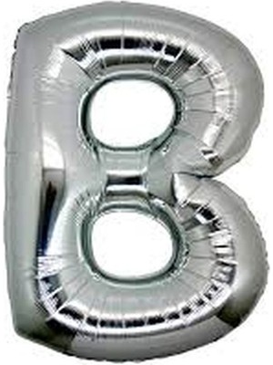 Twin Store B Harf Folyo Balon Gümüş Renk 40 Inç