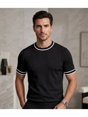 Luxetique Sıfır Yaka Erkek T-Shirt