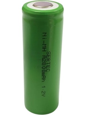 İntora Sertec - 1.2V 2800 Mah - A Size - Ni-Mh Şarjlı Pil - (Başsız / Flat Head)