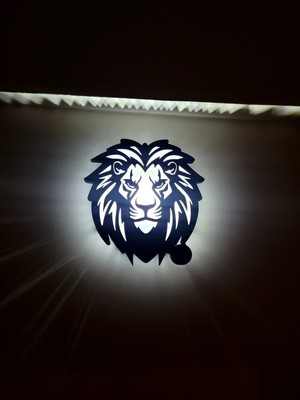 Alse 3D Aslan Kafası Duvar & Gece Lambası