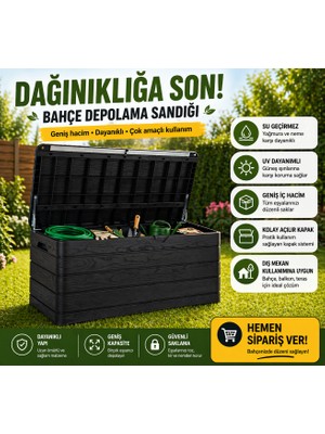 Csb Store Bahçe Depolama Kutusu Plastik Dış Mekan Çok Amaçlı Saklama Sandığı