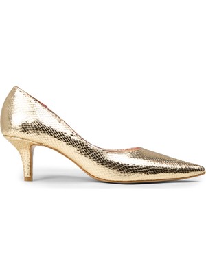 Deery Kadın Altın Renk Topuklu Ayakkabı - RD430ZALTM01