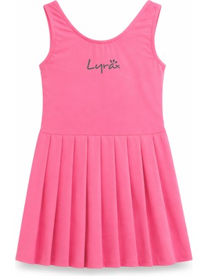 Haliç Mayo Sıfır Kollu Elbise Mayo Kız Çocuk Yüzücü Mayo 26310 Şeker Pembe