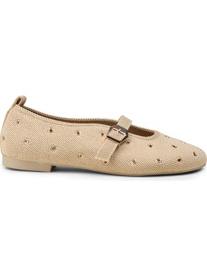 Deery Kadın Bej Bantlı Babet - K4101ZBEJC01