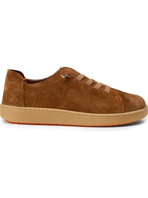 Deery Kadın Hakiki Süet Taba Rengi Sneaker Ayakkabı - SE605ZTBAC02