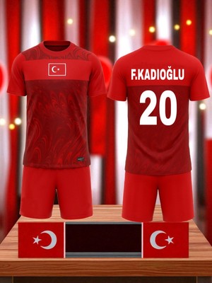 Bite Nose Türkiye F.kadıoğlu 20 Numara Çocuk 2026/28 Milli Takım Forma T-Shirt Özel Tasarım Yeni Sezon