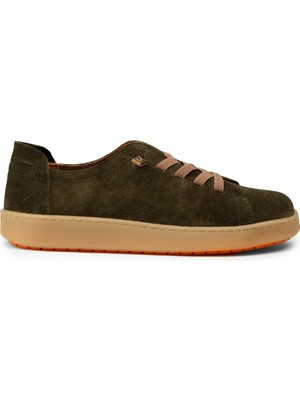 Deery Kadın Hakiki Süet Haki Sneaker Ayakkabı - SE605ZHAKC01