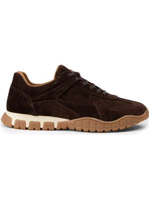 Deery Kadın Hakiki Süet Kahverengi Sneaker Ayakkabı - M5102ZKHVC01