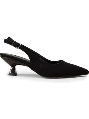 Deery Kadın Siyah Bantlı Topuklu Ayakkabı - K7711ZSYHM01