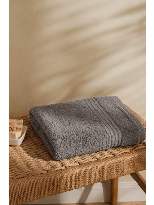 Anılsan Dora Antrasit Banyo Havlusu - 70X140CM, 400GR, %100 Pamuk, Spa ve Otel Havlusu