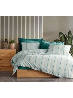 Senka Şaheser Home Collection Iplik Boyalı Nev Takımı Va Turkuaz