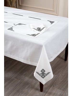 Koza Home Valeri Siyah Nakışlı 2 Li Peçete 40X40 2561