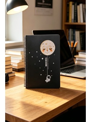 Glanart Orta Boy Plastik Kapak Kareli Defter 80 Yaprak (17X24 cm )