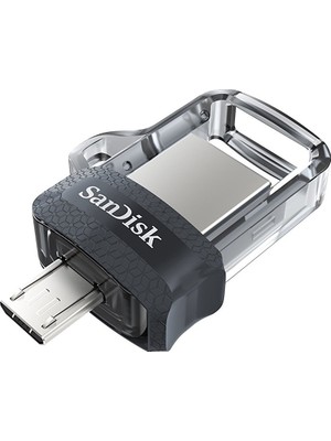 SanDisk Ultra Dual Drive 256GB Metalik Gri & Gümüş USB 3.0 Hızlı Okuma 150 MB/s