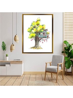 Giyense Altın  Çerçeveli Tablo S317