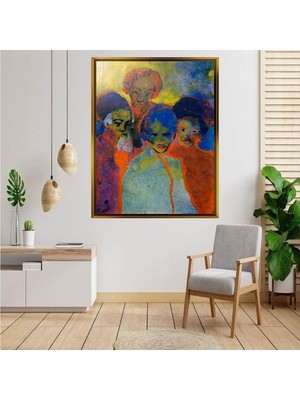 Giyense Altın  Çerçeveli Tablo S763