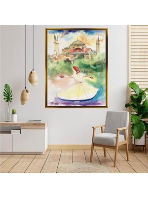Giyense Altın  Çerçeveli Tablo S68