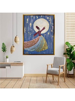 Giyense Altın  Çerçeveli Tablo S1512