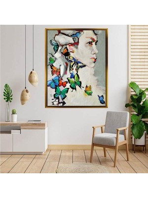 Giyense Altın  Çerçeveli Tablo S741