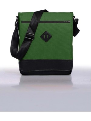 Bagorama Unisex 11" Dikey Postacı Çapraz Askılı Yeşil Omuz Çantası Günlük Kullanım İçin Pratik