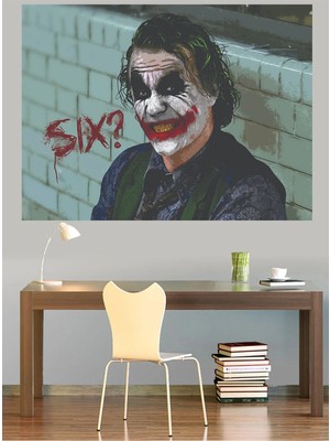 Mushen Studio Joker Six? The Dark Knight Kanvas Tablo Duvar Dekoru Sanat Eseri Çerçevesiz Ev Ofis