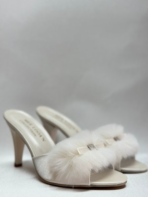 mee looa'n collection Tüylü Gelin Çeyiz Terliği