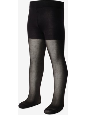 Le Mabelle Siyah Parlak Model Kız Çocuk Külotlu Çorap