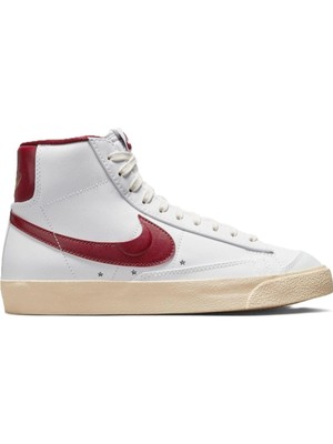 Nike Blazer Mıd 77 Special Edition Leather Womens Sneaker Hakiki Deri Kadın Günlük Spor Ayakkabı Beyaz