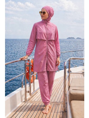 Haliç Mayo Paraşüt Tam Kapalı Tesettür Mayo 20251 Pembe