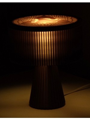 3D Baskı Zamanı Modern Zen Serisi Aydınlatma - Estetik Kuş Motifli Lamba - Şık Ev Hediyesi