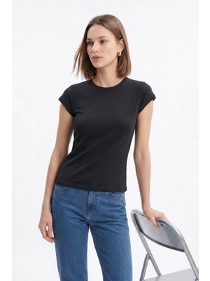 Rays Siyah 511 Bisiklet Yaka Slim Fit Tişört