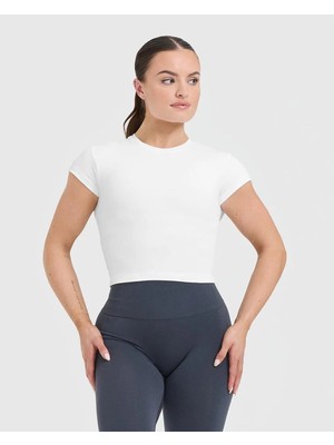 Oner Active Beyaz Cotton Icon Baby T-Shirt - Dar Kesim Sportif Tişört