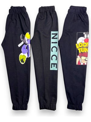 Merve Nur Tekstil Çocuk Erkek Eşofman Altı Büyük Baskılı 3’lü