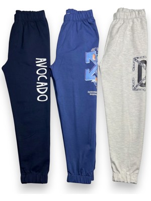 Merve Nur Tekstil Çocuk Erkek Eşofman Altı Büyük Baskılı 3’lü