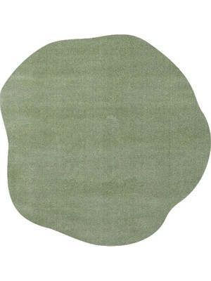 Eko Halı Zen Amorf 04 Green Amorf Kesim Hav Toz Vermez Yumuşak Dokulu Salon Halısı Oturma Odası Halısı Yatak Odası Halısı Koridor Halısı Mutfak Halısı Modern Makine Halısı