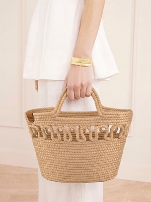 SHAKA Hasır SHK318 Handcrafted Hasır El,kol ve Omuz Çantası