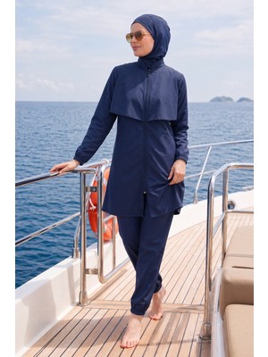 Haliç Mayo Paraşüt Tam Kapalı Tesettür Mayo 20251 Lacivert
