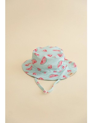Lollie Baby&Kids Uv Korumalı Güneş Deniz Şapkası Bebek & Çocuk - Watermelon