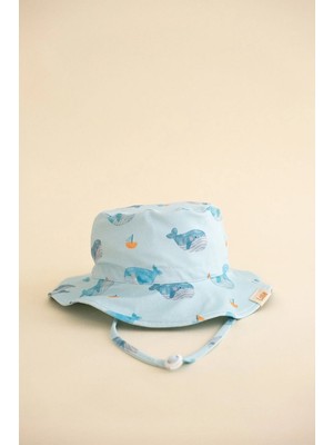 Lollie Baby&Kids Uv Korumalı Mayo Şapka Takım Bebek & Çocuk - Whales