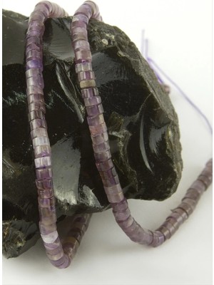 Osense 4 mm Disk Ametist Taşı