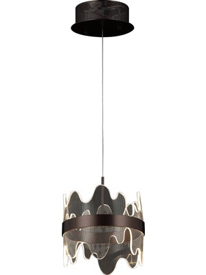 Lucea Lamodore Kucuk Boy Kahve Ledlı Avıze 3000K 35W