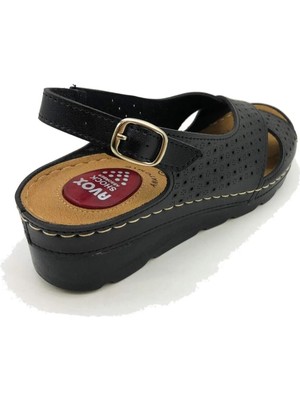 ModaOnn Kadın Günlük Anatomik Ortopedik Jel Taban Topuk Dikeni Önleyici Rahat Jelli Anne Sandalet