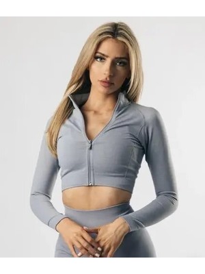 Alphalete Fermuarlı Crop Ceket