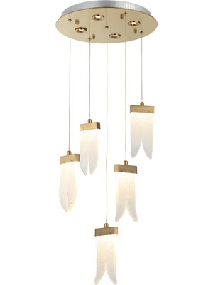 Lucea Monreo 5 Lı Ledlı Sarkıt 35W+12W 3000K