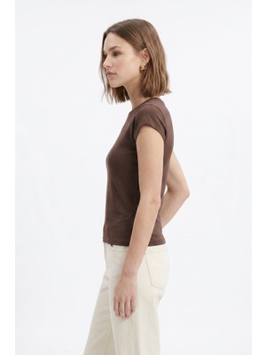 Rays Kahve 511 Bisiklet Yaka Slim Fit Tişört