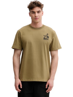 The North Face Stones Relaxed Graphic Erkek Sarı Outdoor T-Shirt NF0A8G9R2EL1