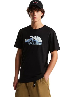 The North Face Mountain Line Regular Erkek Siyah Outdoor T-Shirt NF0A8GUXJK31
