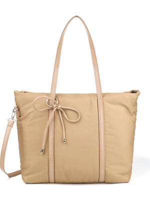 SHAKA Vizon SHK319 Fiyonk Charmlı,fermuarlı,astarlı Shopper Çanta