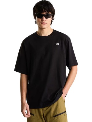 The North Face Essential Simple Dome Oversize Erkek Siyah Outdoor T-Shirt NF0A8EVWJK31