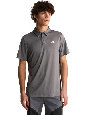 The North Face Tanken Erkek Gri Outdoor Polo Yaka T-Shirt NF0A2WAZ0UZ1